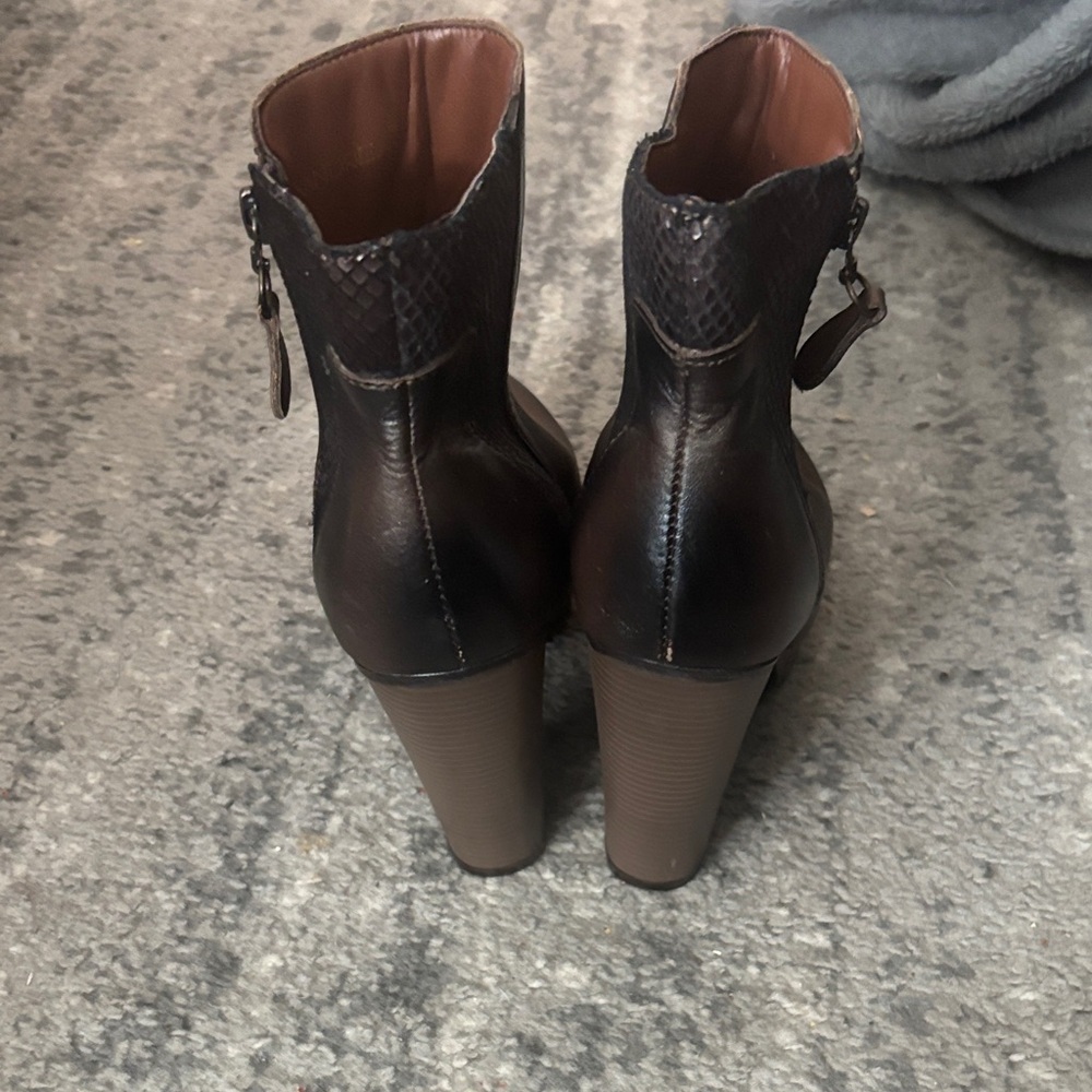 NWOT Andrea Candela Women Heeled Boots 7057 Size 7.5 - Picture 5 of 7